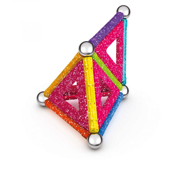 Geomag Glitter Panels Recycled 22 Magnet Baukasten