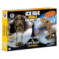Excavation Kit - Cave Man + Cave Bear Ausgrabung Set