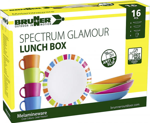 Brunner Geschirrset Spectrum &amp; Glamour, 16-Tlg.