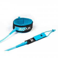 ROAM 9'0" Knie Surfboard Leash Premium 7mm Blau