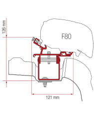 Fiamma Adapterkit 3-Tlg. Vw Crafter / Man L3h3 Ohne Roof Rail