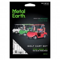 Golf Cart Set 3D Metall Bausatz