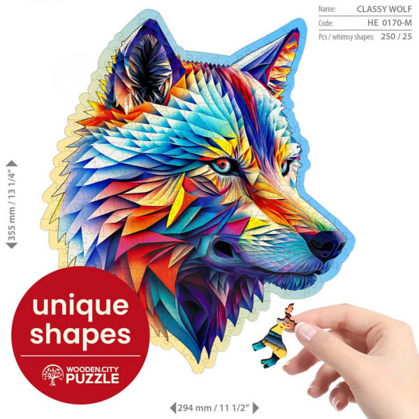 Wooden City Classy Wolf Holzpuzzle