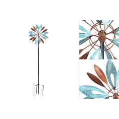 Kinetic Art Copper Flower Duett Windspiel