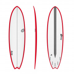 Surfboard TORQ Epoxy TET CS 7.2 Fish Carbon Red