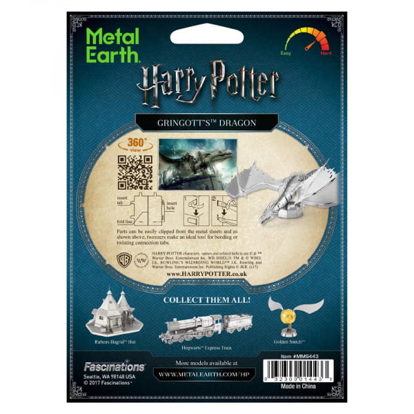 Gringotts Dragon 3D Metall Bausatz