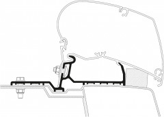 Thule Markisenadapter Renault Master G2 Für Dachmarkise Omnistor 6300 - 3-Tlg.