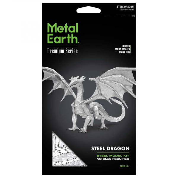 Metal Earth Premium Series Steel Dragon Kinetic Rotator Duett Modellbau Metall