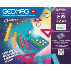 Geomag Glitter Panels Recycled 22 Magnet Baukasten