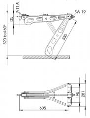 Al-Ko Steckstütze Premium 1.250 Kg/Lang