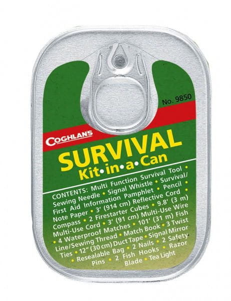 Coghlans Survival Kit &#039;Kit-in-a-Can&#039;