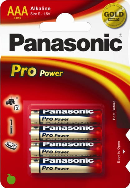 Panasonic Panasonic Alkaline Batterien &#039;Pro Power&#039; 4 Stück