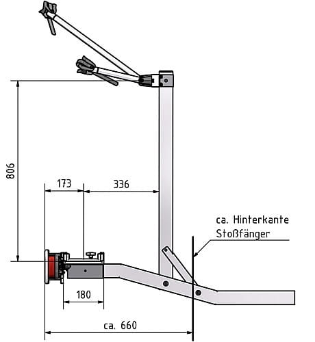 Weih-Tec Motorrad-/Fahrradträger Universal S/A _Starr/Abnehmbar_