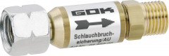 Gok Schlauchbruchsicherung G 1/4 Lh-Üm X G 1/4 Lh-Kn