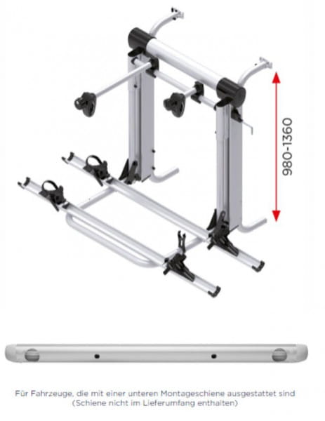 Br-Systems Fahrradträger Bike Lift, 12 V, 2 Räder