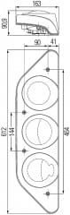 Hella Heckleuchte Caraluna Modular Rot