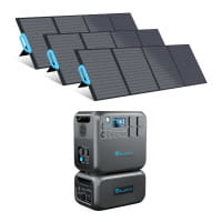 Bluetti 4 kWh Stromspeicher + Solarmodule Komplettsystem - stationäre LiFePO4 Power Station