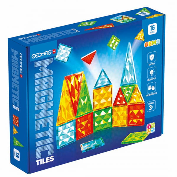 Geomag Geomag Magnetic Tiles Gems 16