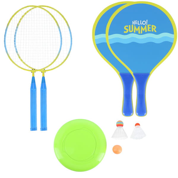 Nils 3in1 Set Badminton, Beachminton &amp; Frisbee