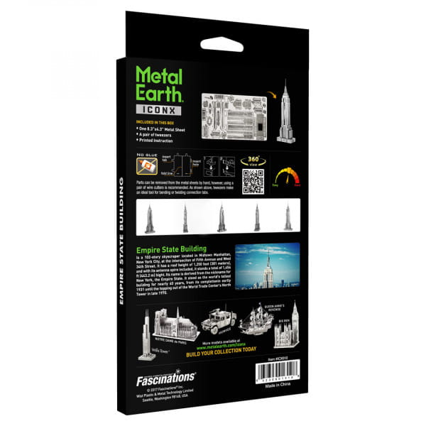 Iconx Empire State Building 3D Metall Bausatz