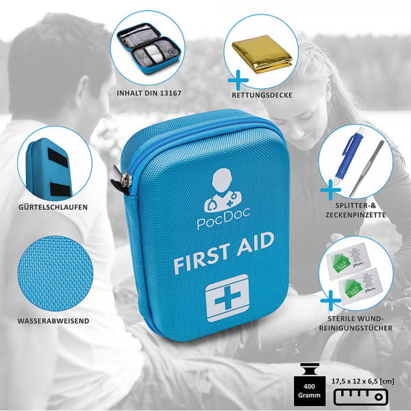 Pocdoc Reise-Erste-Hilfe Set, Outdoor Mit Erste-Hilfe App