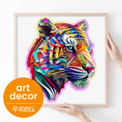 Wooden City Colorful Tiger Holzpuzzle