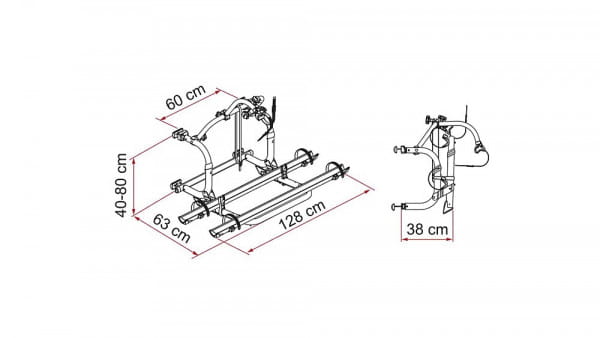 Fiamma Fahrradträger Carry Bike Pro C, Aluminium