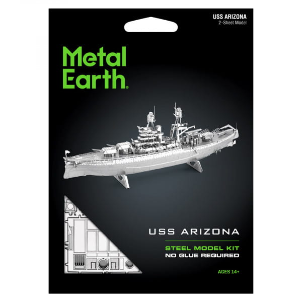 USS Arizona 3D Metall Bausatz