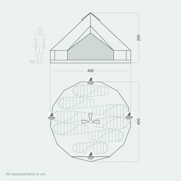 qeedo Bell 8 Familienzelt
