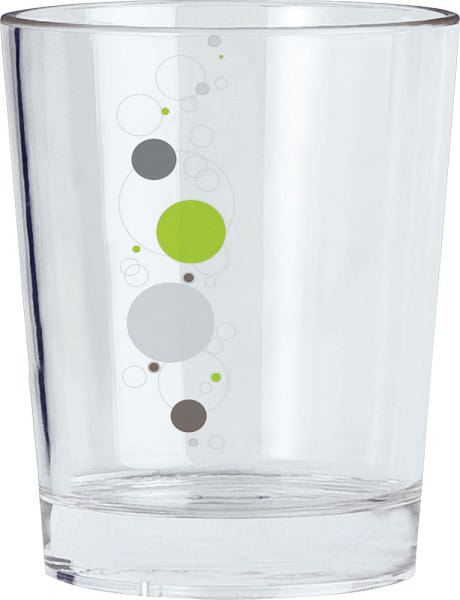 Brunner Trinkglas Space 300 Ml Transparent/Grau/Lime