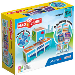 Geomag Magicube Printed Transport + Cards 7 pcs Magnet Baukasten