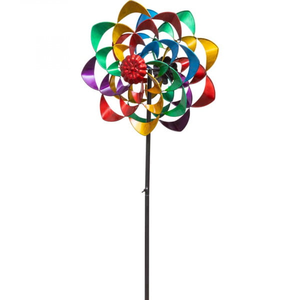 Kinetic Art Rainbow Flower Duett Windspiel