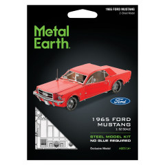 1965 Ford Mustang (Red) 3D Metall Bausatz