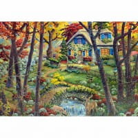 Wooden City A Cottage in the Woods Gr. L Holz Puzzle