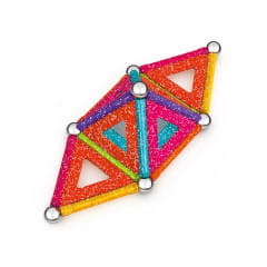 Geomag Glitter Panels Recycled 35 Magnet Baukasten