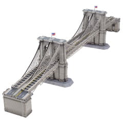 Metal Earth Premium Series Brooklyn Bridge (farbiges Modell) Rainbow Flower Duett Modellbau Metall