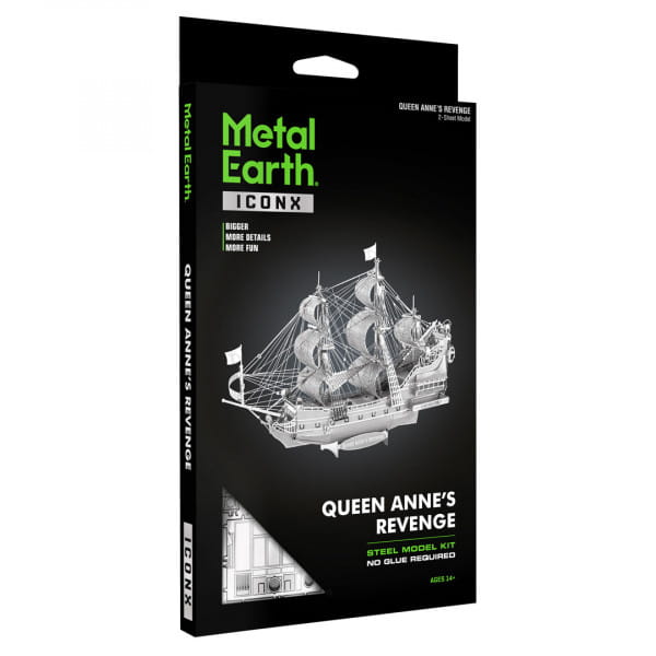 Iconx Queen Anne&#039;s Revenge 3D Metall Bausatz