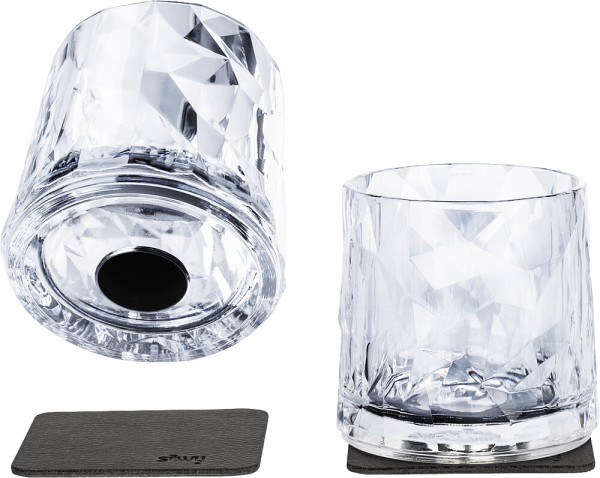 Silwy Magnet-Kunststoffgläser Tumbler 2er-Set Hightech Transparent