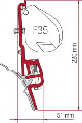 Fiamma Adapter Kit Brandrup Vw T4