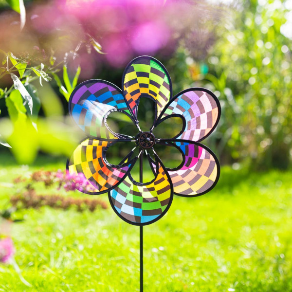 HQ Paradise Flower Rainbow Checker Windmühle