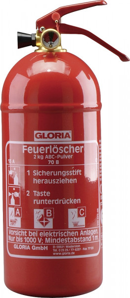 Gloria Abc Auto-Feuerlöscher Pd2ga Mit Manometer