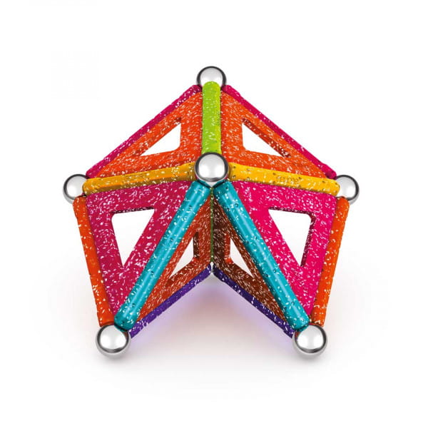 Geomag Glitter Panels Recycled 35 Magnet Baukasten