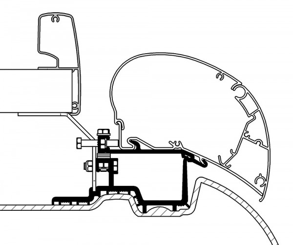 Thule Adapterkit Mercedes Sprinter 2006, Vw Crafter 2006-2017