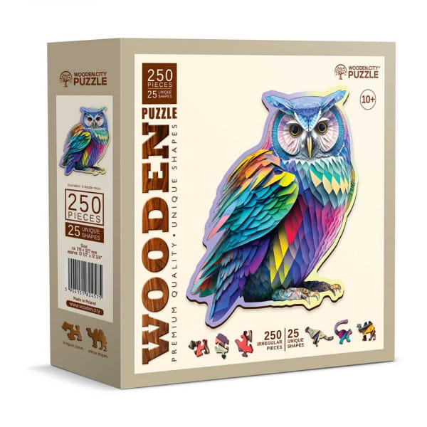 Wooden City Trendy Owl Holzpuzzle