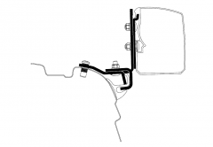 Thule Adapter Zu Wandmarkise Omnistor 3200 Vw T5/T6 Minivan Brandrup Rail _Lhd_