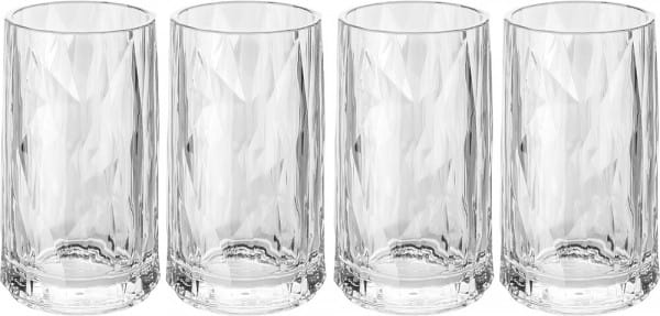 Koziol Schnapsglas Club No. 14, Superglas 20 + 40 Ml 4er-Set Crystal Clear