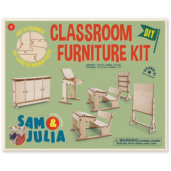 Sam und Julia DIY Möbel-Baukastenset Klassenzimmer