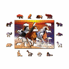 Wooden City Wild Horses On The Beach Gr. M Holz Puzzle
