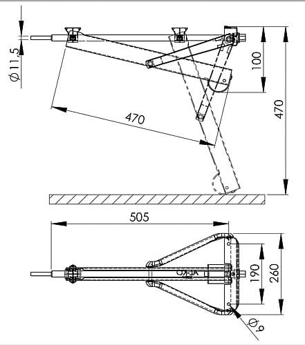 Al-Ko Steckstütze Compact 800 Kg