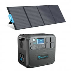 Bluetti 2 kWh Stromspeicher + Solarmodul Komplettsystem - LiFePO4 Power Station